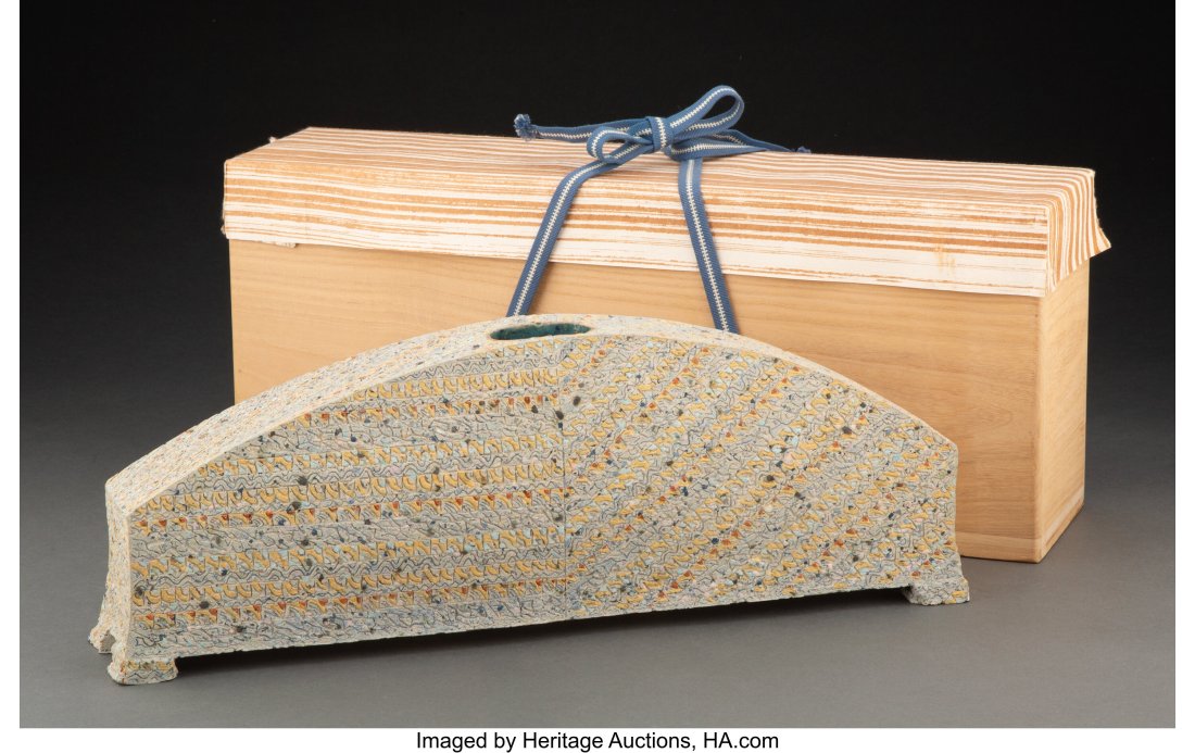 Kishi Eiko (Japanese, b. 1948) Saiseki Zogan Vas (1 of 4)