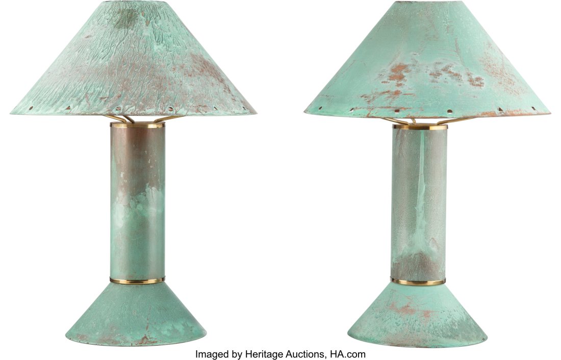 Ron Rezek (American, b. 1946) Pair of Table Lamp (1 of 3)