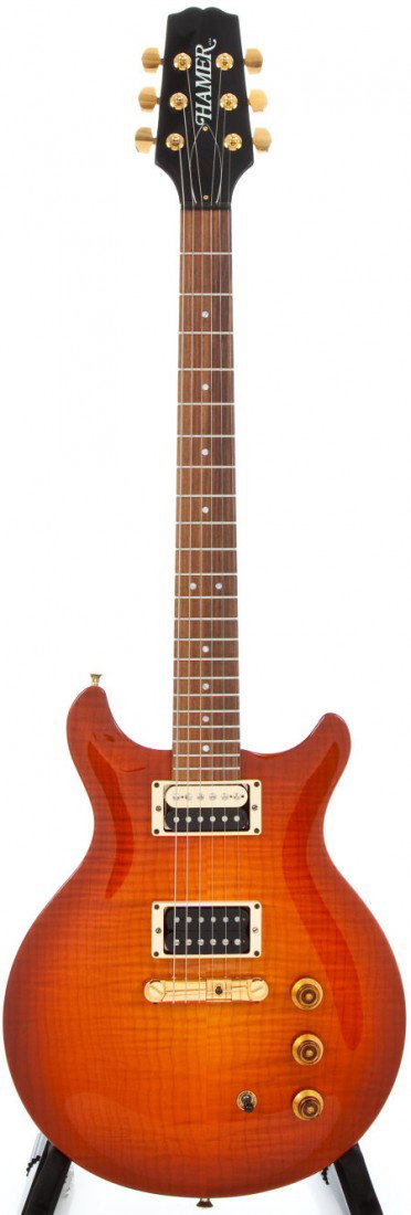 1995 Hamer Studio Custom Sunburst Solid Body Ele: 1995 Hamer Studio Custom Sunburst Solid Body Electric Guitar #543430. Nearly unplayed wit