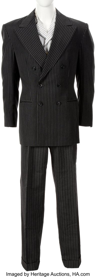 Raul Julia "Gomez Addams" Signature Character (3: Raul Julia "Gomez Addams" Signature Character (3) Piece Pinstriped Suit and Shirt from Addams Family Values (Paramount, 1993). Original (3) piece signature s