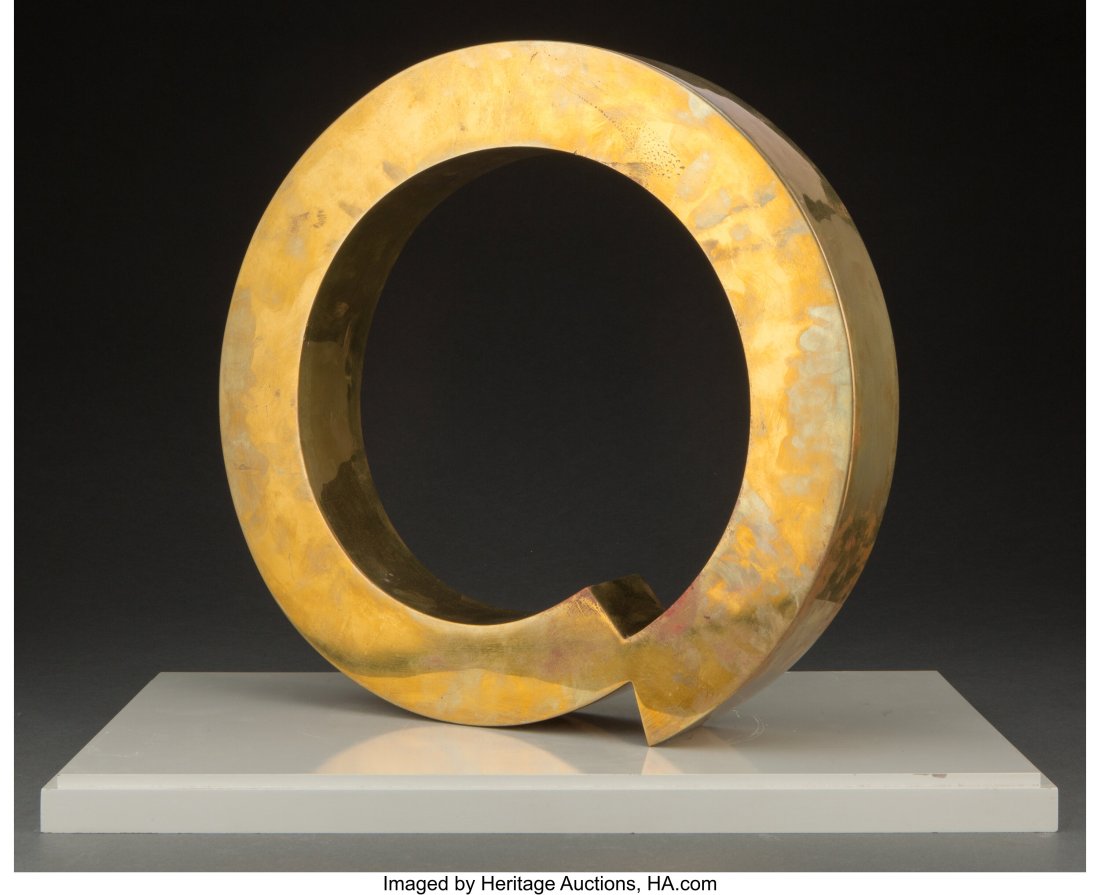 William Crovello (American, 1929-2021) Hakuin, 1: William Crovello (American, 1929-2021) Hakuin, 1984 Mirrored brass 13 x 13-3/4 x 2-1/4 inches (33.0 x 34.9 x 5.7 cm) (work) 1 x 1