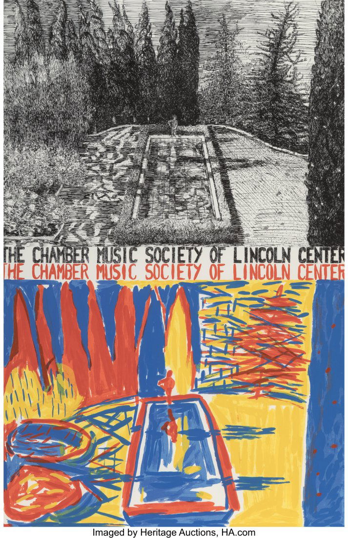 Jennifer Bartlett (b. 1941) The Chamber Music So: Jennifer Bartlett (b. 1941) The Chamber Music Society at Lincoln Center, 1981 Screenprint in colors on wove paper 34 x 22-3/4 inches (86.4 x 57.8 cm)