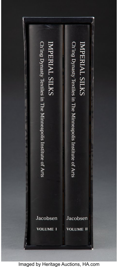 Imperial Silks, Ching Dynasty Textiles in the Mi: Imperial Silks, Ching Dynasty Textiles in the Minneapolis Institute of Arts: Volumes I and II by Robert D. Jacobsen 14-1/2 x 4-1/4 x 10-1/4 inches (36.8 x 10