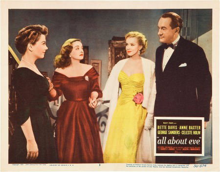 All About Eve (20th Century Fox, 1950). Lobby Ca: All About Eve (20th Century Fox, 1950). Lobby Card (11" X 14"). A landmark film by an
