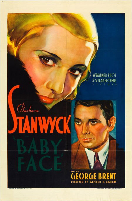 Baby Face (Warner Brothers, 1933). One Sheet (27