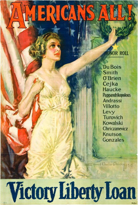 World War I Liberty Loan (US Government, 1919).: World War I Liberty Loan (US Government, 1919). Howard Chandler Christy Poster (27" X 40"