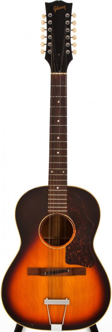 1963-67 Gibson B-25-12 Sunburst 12-String Acoust: 1963-67 Gibson B-25-12 Sunburst 12-String Acoustic Guitar, #103915. Bright, clean finish