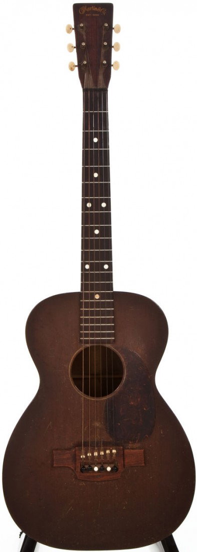 1933 Martin 0-17 Natural Acoustic Guitar, #53437: 1933 Martin 0-17 Natural Acoustic Guitar, #53437. Very large non-professional replacement