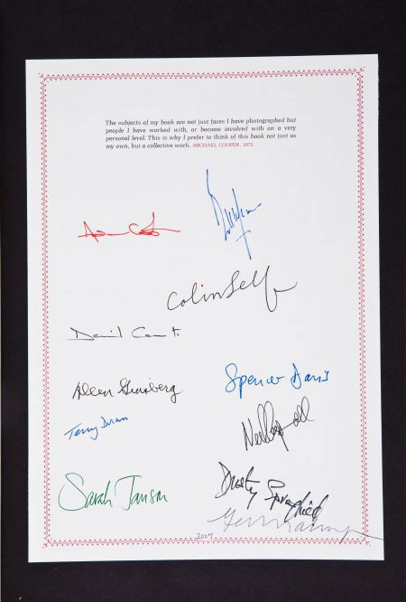 Allen Ginsberg and Others Signed Michael Cooper: Allen Ginsberg and Others Signed Michael Cooper Blinds & Shutters 