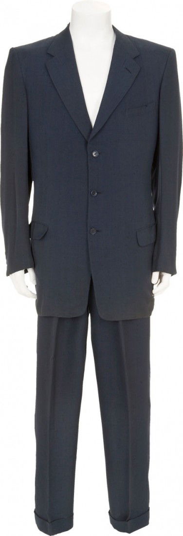 Ernie Kovacs' Publicity-Worn Suit.: Ernie Kovacs' Publicity-Worn Suit. Kovacs' three-button custom-made suit with double pant