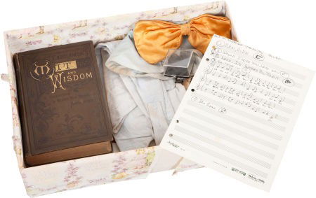 Ernie Kovacs' Bow Ties, Handwritten Sheet Music,: Ernie Kovacs' Bow Ties, Handwritten Sheet Music, and More. A large box containing approxi
