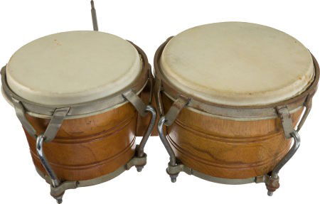 Ernie Kovacs' Bongos.: Ernie Kovacs' Bongos. A pair of bongo drums owned and used by Kovacs, in Very Fine to Exc