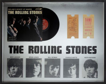 Rolling Stones Signed Ticket from First Annual T: Rolling Stones Signed Ticket from First Annual T.A.M.I. Show (1964). An oversized ticket