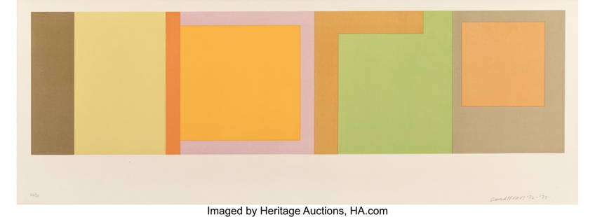 David Novros (b. 1941) Untitled, 1972-73 Screenp: David Novros (b. 1941) Untitled, 1972-73 Screenprint in colors on wove paper 14-1/2 x 40 inches (36.8 x 101.6 cm) (sheet) Ed. 26&sol