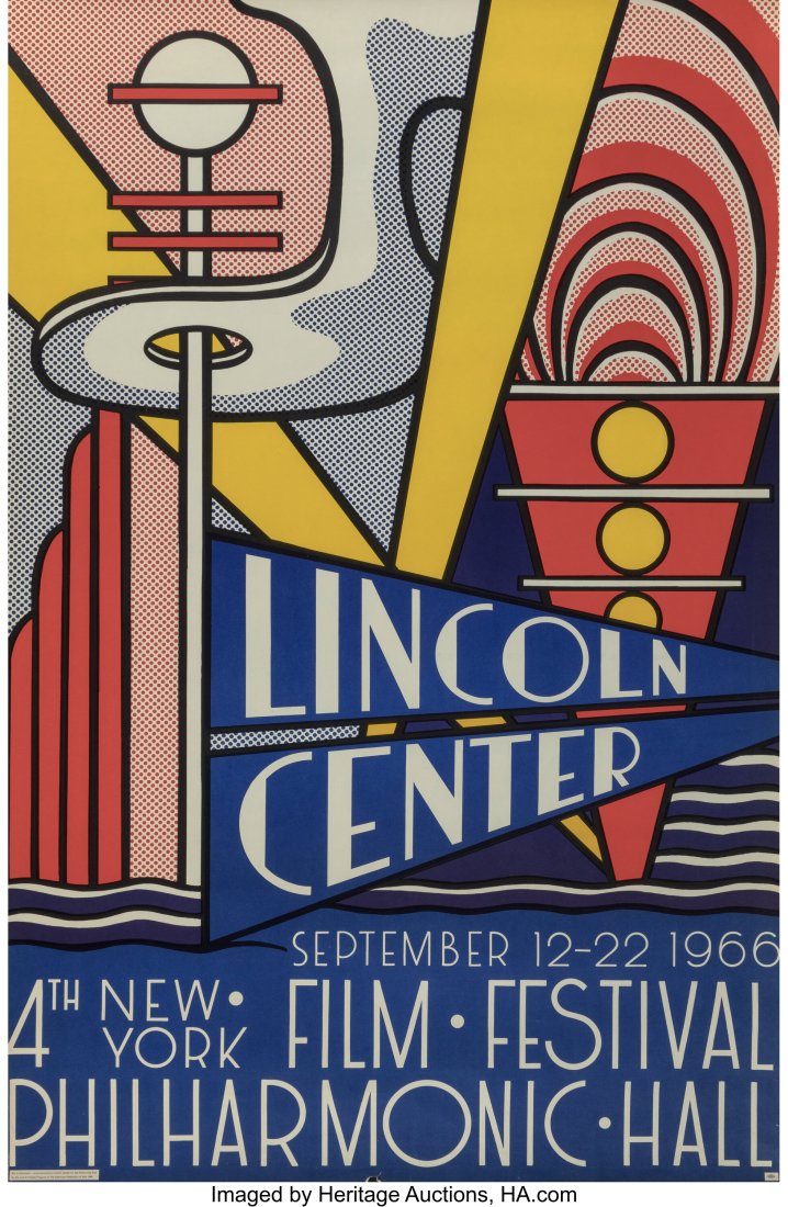 Roy Lichtenstein (1923-1997) Lincoln Center (Pos: Roy Lichtenstein (1923-1997) Lincoln Center (Poster), 1966 Offset lithograph in colors on paper 44-3/4 x 29-1/2 inches (113.7 x 74.9 cm) &lpar