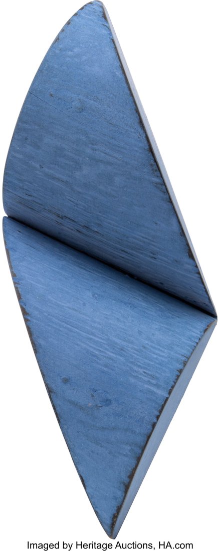 Peter Millett (b. 1949) Blue Bird, 1999 Painted: Peter Millett (b. 1949) Blue Bird, 1999 Painted cedar 13 x 5 x 5 inches (33.0 x 12.7 x 12.7 cm) Stamped on the back: MILLETT PROVENANCE&colo