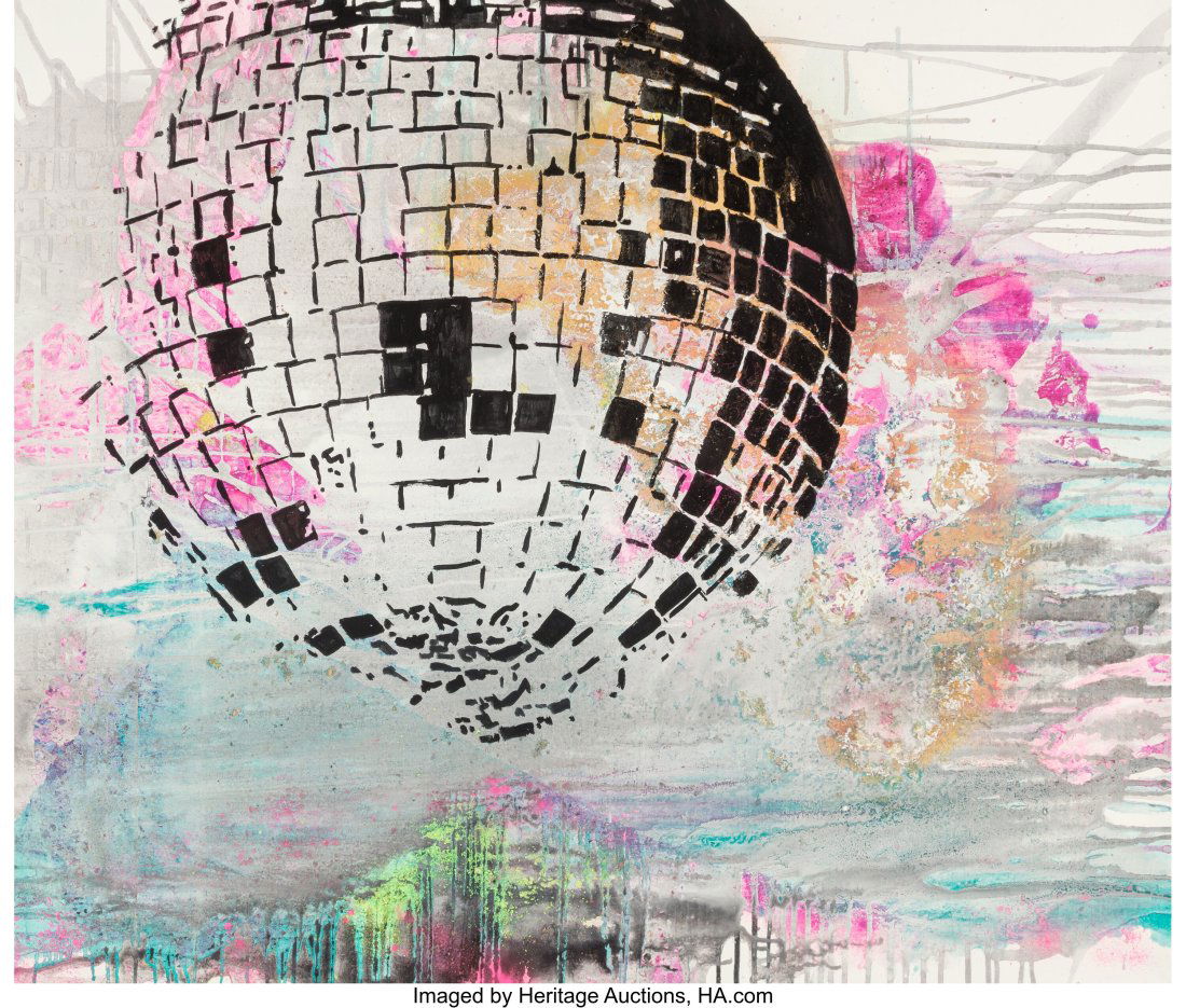 Andreas Diefenbach (b. 1973) Black Acid, 2006 Oi: Andreas Diefenbach (b. 1973) Black Acid, 2006 Oil, acrylic, and spray paint on canvas 39-1/2 x 47-1/4 inches (100.3 x 120.0 cm) Signe