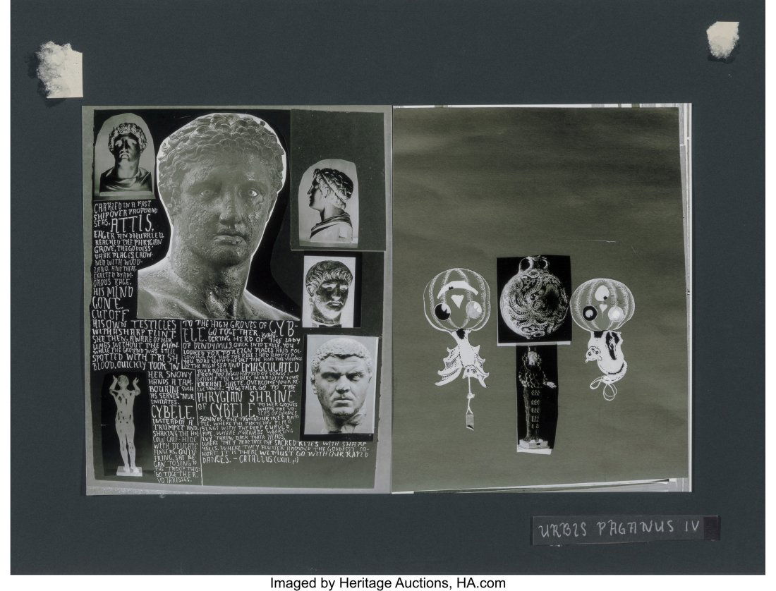 Richard Hawkins (b. 1961) Urbis Paganus IV, 2005: Richard Hawkins (b. 1961) Urbis Paganus IV, 2005 Photo and paper collage 14-3/4 x 20 inches (37.5 x 50.8 cm) (sheet) Titled lower right&col