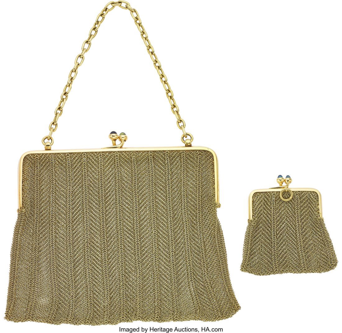 Art Deco Sapphire, Gold Purses  Stones: Sapphire (1 of 6)