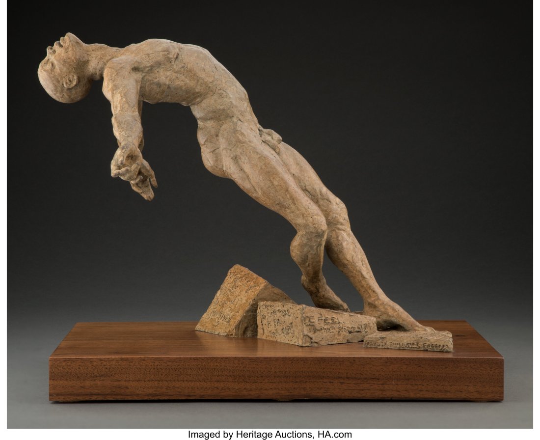 Paige Bradley (American, b. 1974) Surrender Cont: Paige Bradley (American, b. 1974) Surrender Containment, 2005 Patinated bronze 14 x 16 x 17 inches (35.6 x 40.6 x 43.2 cm) Inscribed along l