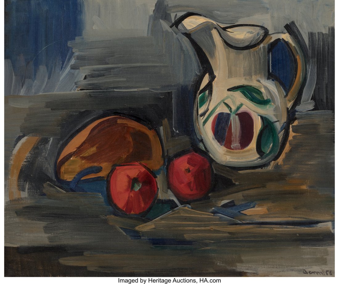 Ben Benn (Russian, 1884-1983) Still life with to: Ben Benn (Russian, 1884-1983) Still life with tomatoes, 1956 Oil on canvas 20 x 24 inches (50.8 x 61.0 cm) Signed and dated lower right: Benn 56 Pro