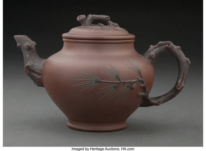 78161 A Chinese Yixing Pottery Teapot Marks threecha Sep 20, 2022