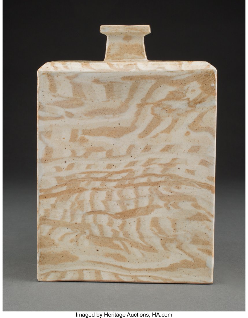 Roe Kyung Jo (Korean, b. 1951) Bottle Vase Glaze (1 of 3)