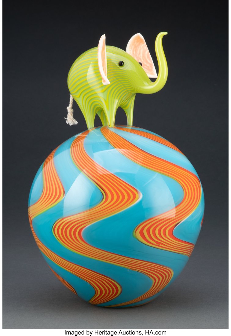 Claire Kelly (American, b. 1974) Averted Vision,: Claire Kelly (American, b. 1974) Averted Vision, 2017 Blown, sculpted, and assembled glass, string 12-1/2 x 8 x 8 inches (31.8 x 20.3 x 20.3 cm) Signed by the artist PROVENANCE: Duncan McClellan Galle