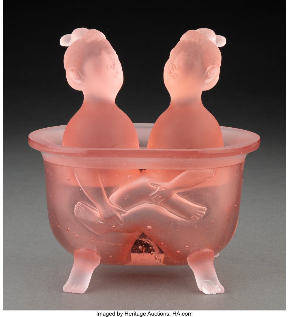Balazs Sipos (Hungarian, b. 1979) Hot Bath, 2019: Balazs Sipos (Hungarian, b. 1979) Hot Bath, 2019 Cast glass 8 x 5 x 6 inches (20.3 x 12.7 x 15.2 cm) Signed by the artist Property from an I