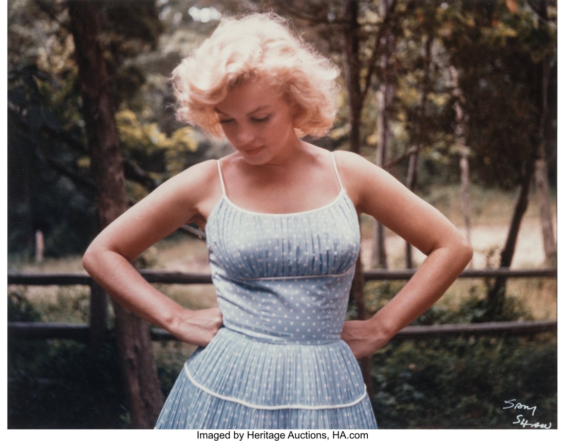 Sam Shaw (American, 1912-1999) Marilyn Monroe, A: Sam Shaw (American, 1912-1999) Marilyn Monroe, Amagansett, New York, 1957 Dye coupler print on Kodak paper, printed later 10-3/4 x 13-3/4 inches (2