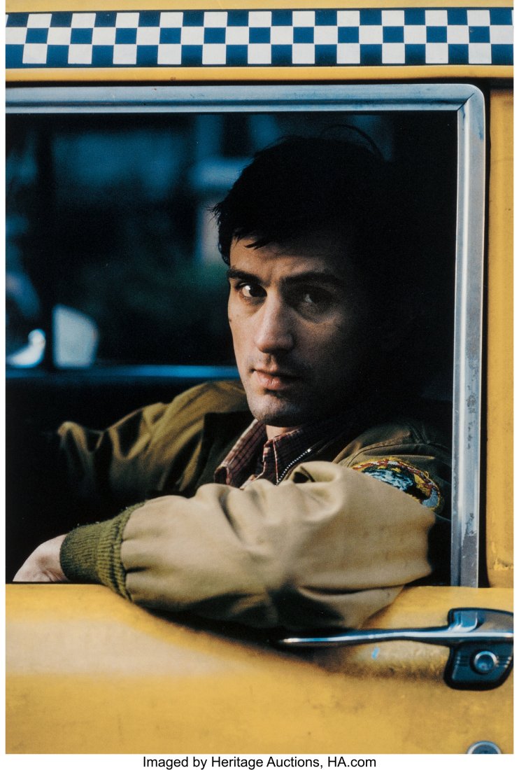 Steve Schapiro (American, 1934-2022) Robert De N: Steve Schapiro (American, 1934-2022) Robert De Niro, The Cab 1, in 'Taxi Driver', 1975 Digital pigment print, printed later 12 x 8 inches (30.5 x 20