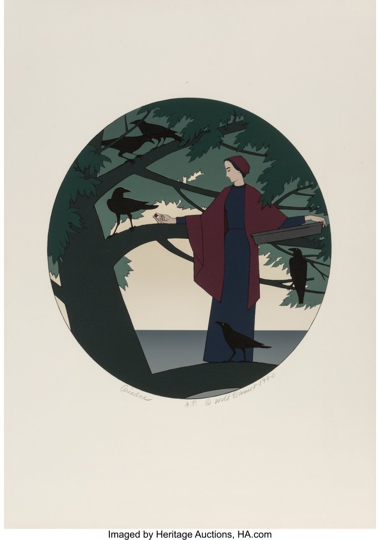 Will Barnet (American, 1911-2012) Ariadne, 1980: Will Barnet (American, 1911-2012) Ariadne, 1980 Lithograph in colors on paper 31-1/2 x 223-1/2 inches (80.0 x 567.7 cm) (sheet) A&period