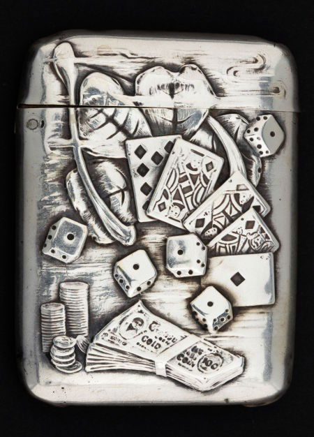 A BLACKINTON SILVER MATCH SAFE R. Blackinton &: A BLACKINTON SILVER MATCH SAFE R. Blackinton & Co., North Attleboro, Massachusetts, c