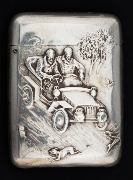 A BLACKINTON SILVER MATCH SAFE R. Blackinton &: A BLACKINTON SILVER MATCH SAFE R. Blackinton & Co., North Attleboro, Massachusetts, c