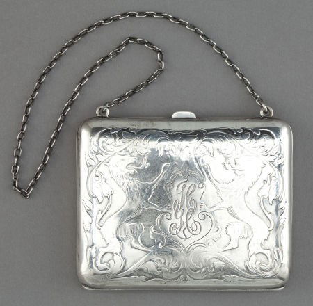 A BLACKINTON SILVER PURSE R. Blackinton & Co.,: A BLACKINTON SILVER PURSE R. Blackinton & Co., North Attleboro, Massachusetts, circ