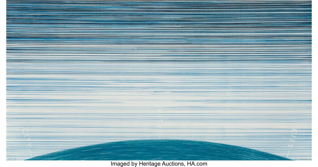 Ed Ruscha (b. 1937) Cities, 1982 Lithograph in c: Ed Ruscha (b. 1937) Cities, 1982 Lithograph in colors on Arches paper 25 x 47-1/2 inches (63.5 x 120.7 cm) (sheet) A.P. 8&sol