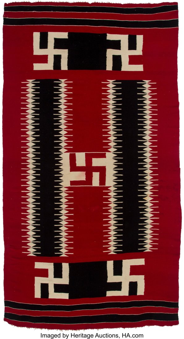 A Rio Grande Germantown Weaving   Composed of co (1 of 2)