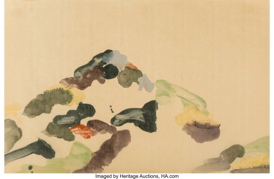 Anne Chu (1959-2016) Landscape 1, 2001 Monoprint: Anne Chu (1959-2016) Landscape 1, 2001 Monoprint in colors on Japanese paper 25 x 38 inches (63.5 x 96.5 cm) (sheet) Signed and dated in pencil lower