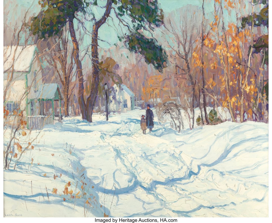 Harry Leith-Ross (American, 1886-1973) Sully's L: Harry Leith-Ross (American, 1886-1973) Sully's Lane Oil on canvas 25 x 30 inches (63.5 x 76.2 cm) Signed lower left: Leith-Ross Signed and titled on the r