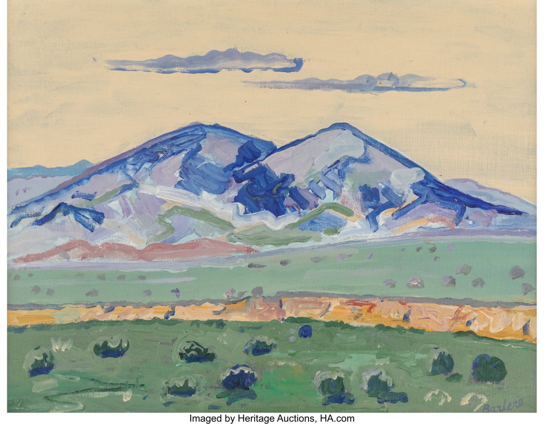 David Barbero (American, 1938-1999) New Mexico O: David Barbero (American, 1938-1999) New Mexico Oil on canvasboard 11 x 14 inches (27.9 x 35.6 cm) Signed lower right: Barbero HID031010