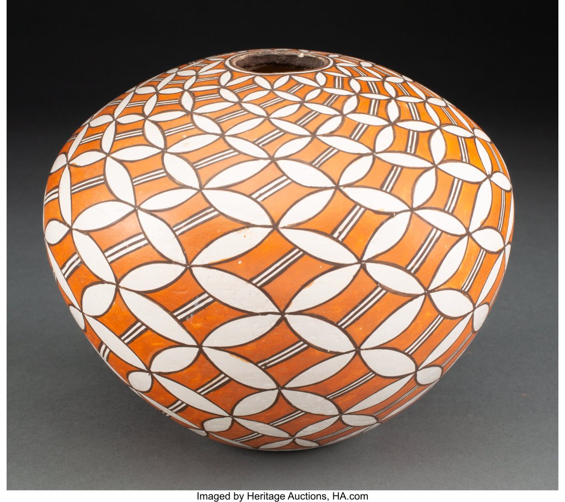 An Acoma Polychrome Jar  Marie Z. Chino  clay pa (1 of 3)