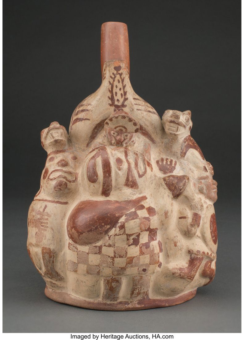 A Moche Supernatural Collage Vessel  Peru, c. 30 (1 of 3)
