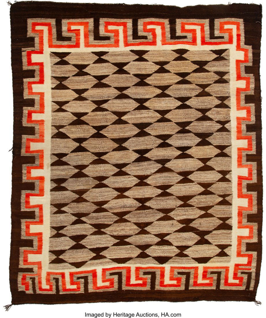 A Navajo Transitional Weaving  c. 1905   native (1 of 2)