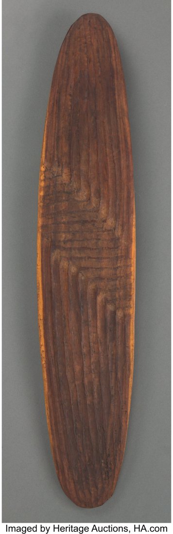 An Aboriginal Parrying Shield   last quarter 20t (1 of 2)