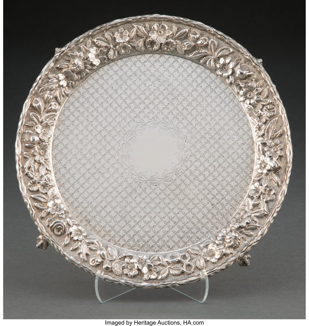 An S. Kirk & Son Chased Repoussé Silver Footed (1 of 5)