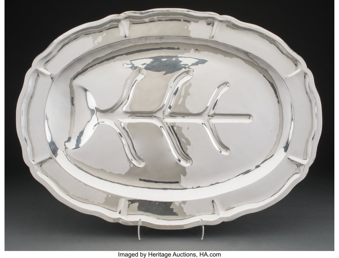 A Maciel Silver Meat Platter, Mexico City, mid-2 (1 of 4)