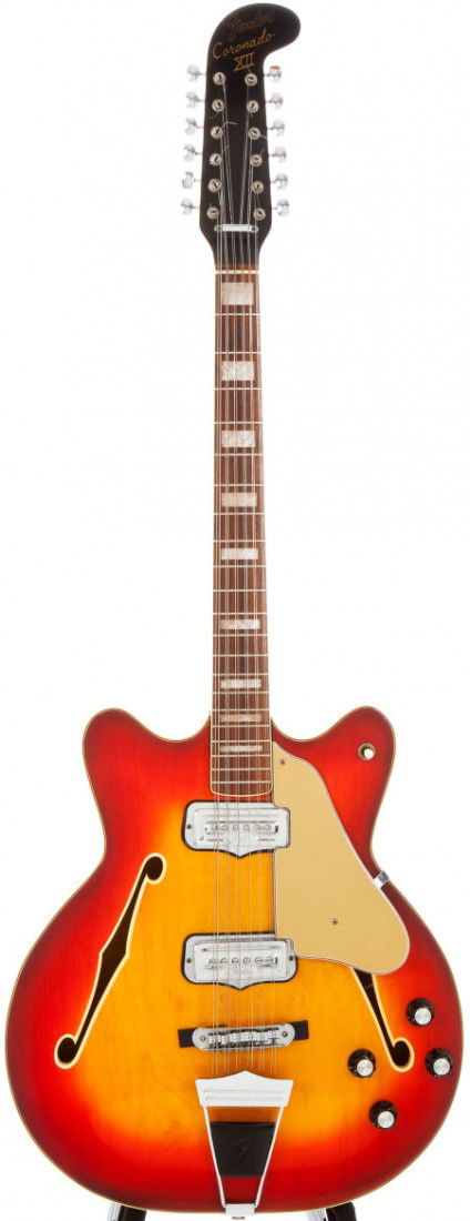 1966 Fender Coronado XII Cherryburst 12-String S: 1966 Fender Coronado XII Cherryburst 12-String Semi-Hollow Body Electric Guitar, #162876. 