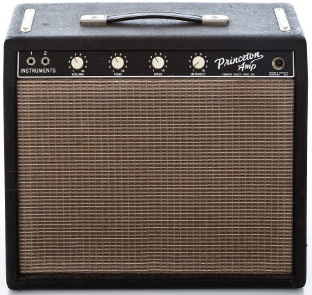 1964 Fender Princeton Guitar Amplifier, #P07432.: 1964 Fender Princeton Guitar Amplifier, #P07432. Speaker changed to Webber and power cord
