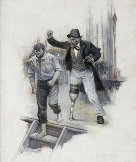 ANTON OTTO FISCHER (American, 1882-1962) Moby Di: ANTON OTTO FISCHER (American, 1882-1962)Moby Dick, interior book illustration<