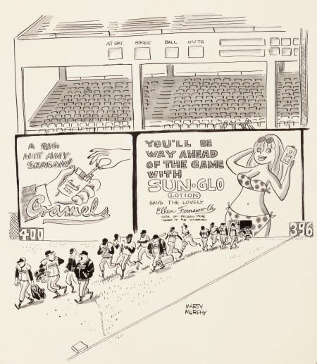 MARTY MURPHY (American, 20th Century) "You Just: MARTY MURPHY (American, 20th Century)"You Just Worry About Getting Some Hits, Rook